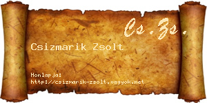 Csizmarik Zsolt névjegykártya